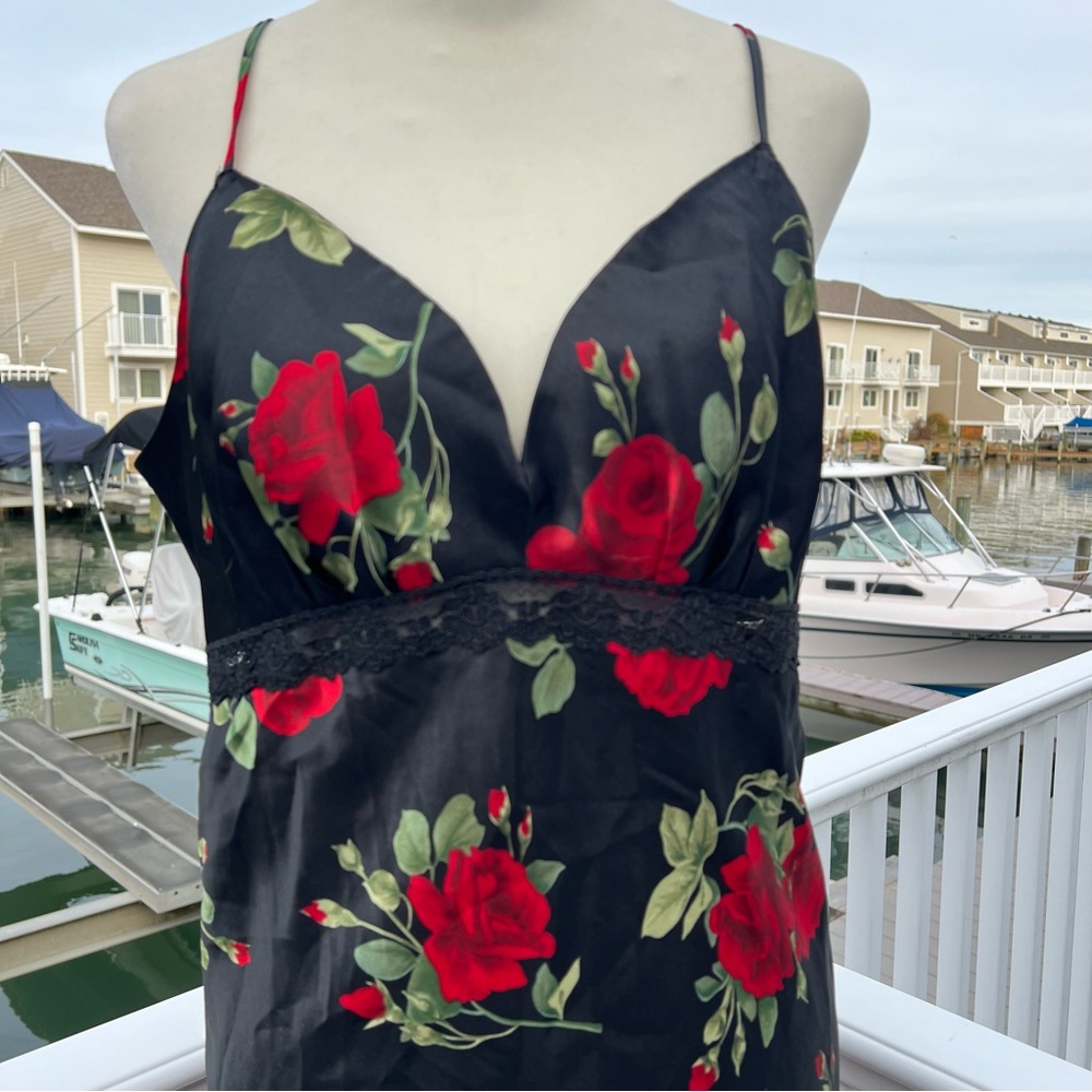 Vintage Floral Maxi Slip‎ Dress - Picture 9 of 12